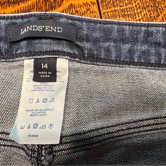 Lands End Women’s Skirt Denim Short Very Good Condition Size 14 - Picture 5 of 6